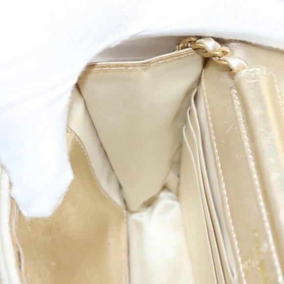 CHANEL New Travel Line Chain Wallet Nylon Gold CC Auth 119624 - Picture 12 of 16